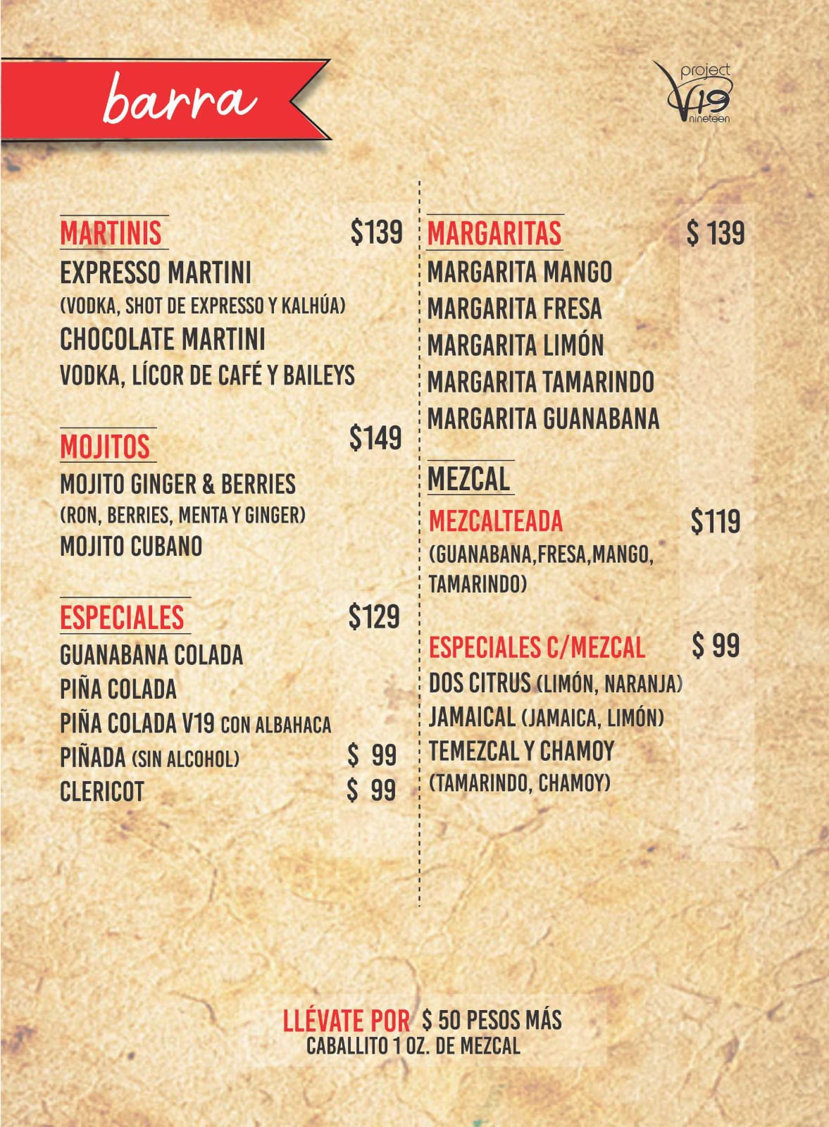 Men&uacute; Project V19, p&aacute;gina 8